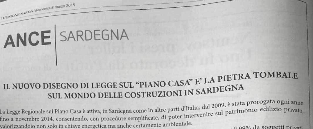 Il Nuovo Disegno di Legge è la Pietra Tombale dell'Edilizia 1
