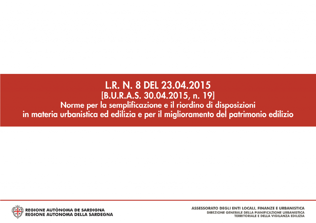 Sintesi dei contenuti della Legge regionale n.8 del 23.04.2015 - 01 Sintesi dei contenuti della Legge regionale n.8 del 23.04.2015 - 01
