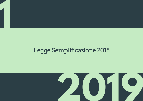 Legge Regionale 1 2019 - Legge Semplificazione 2018