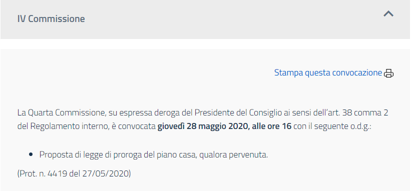 Sarà l'ennesima proroga secca al Piano Casa Vigente? 1